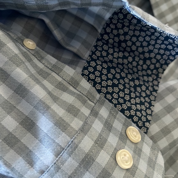 Egara KO Non-Iron Gingham Long Sleeve Dress Shirt washed but not worn! - Picture 7 of 7